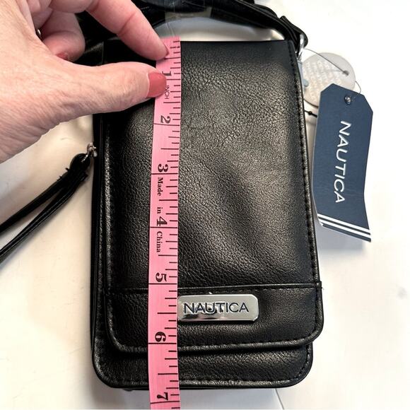 NWT Nautica Catalina Vegan Leather RFID Women Crossbody Cell Phone Holder Wallet - Picture 9 of 15